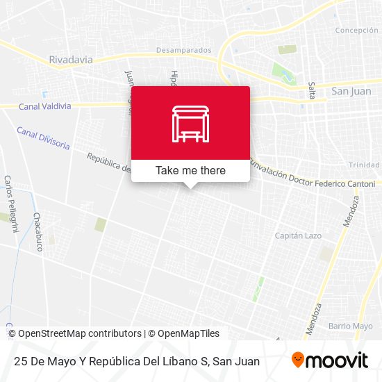 Mapa de 25 De Mayo Y República Del Líbano S