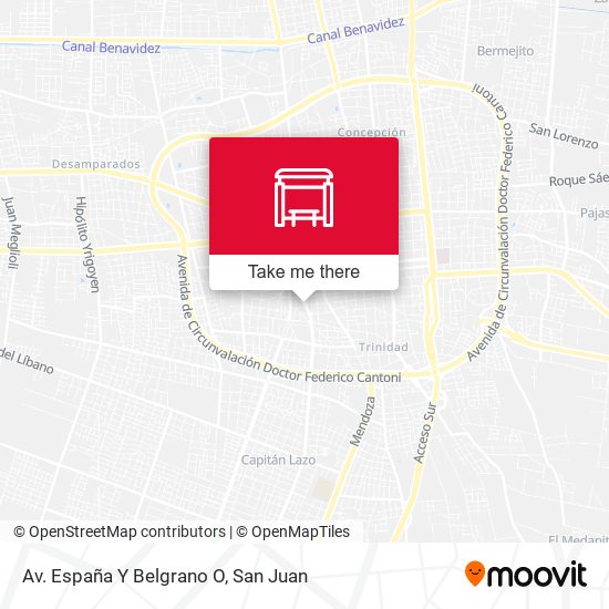 Av. España Y Belgrano O map
