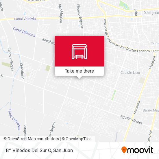 Mapa de Bº Viñedos Del Sur  O