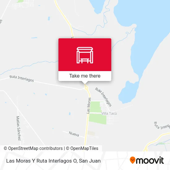 Mapa de Las Moras Y Ruta Interlagos O