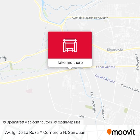 Av. Ig. De La Roza Y Comercio N map