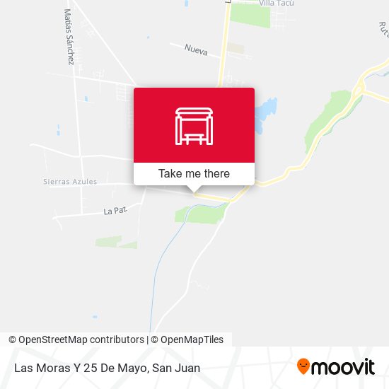 Las Moras Y 25 De Mayo map
