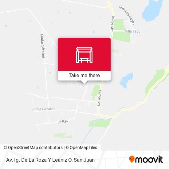 Av. Ig. De La Roza Y Leaniz O map