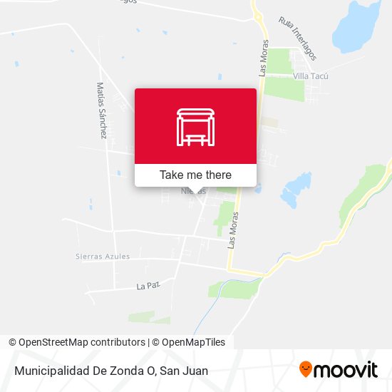 Mapa de Municipalidad De Zonda O