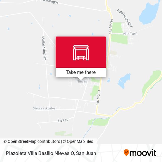 Plazoleta Villa Basilio Nievas O map