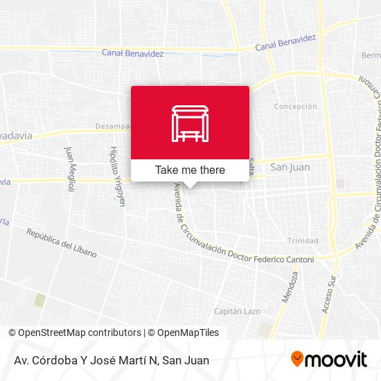 Av. Córdoba Y José Martí N map