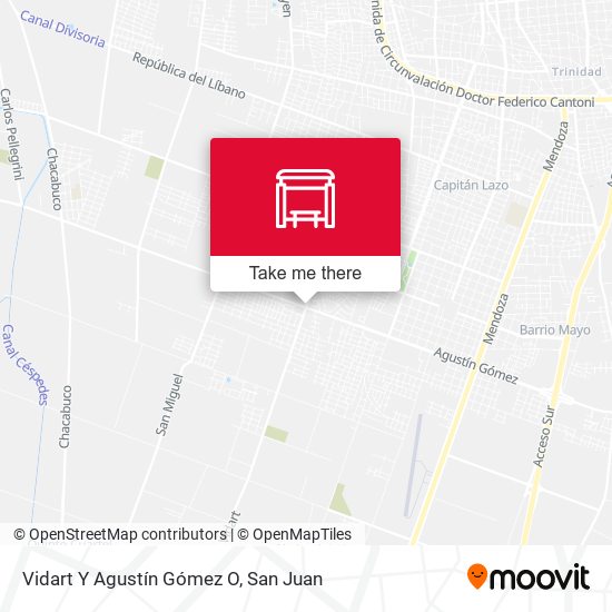Vidart Y Agustín Gómez O map