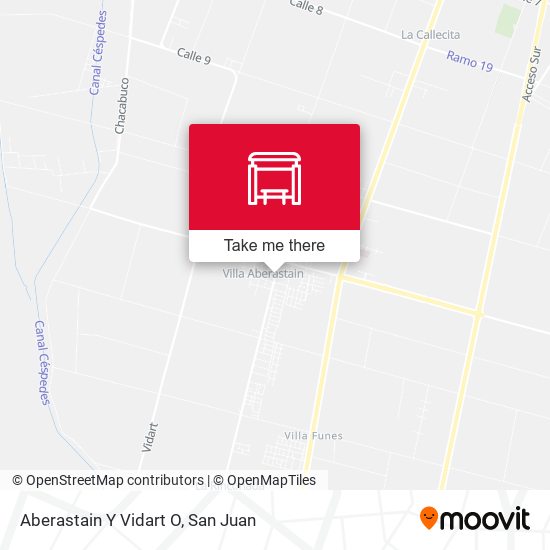 Mapa de Aberastain Y Vidart O