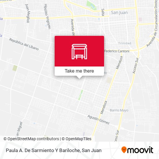 Mapa de Paula A. De Sarmiento Y Bariloche
