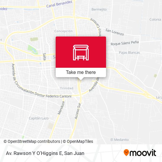 Av. Rawson Y O'Higgins E map