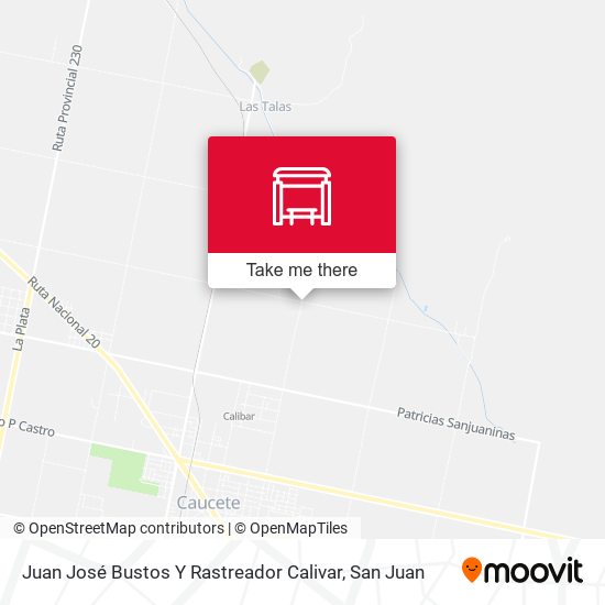 Juan José Bustos Y Rastreador Calivar map