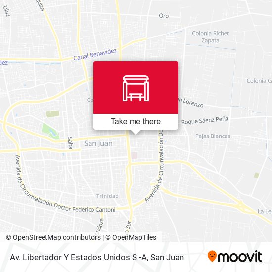 Av. Libertador Y Estados Unidos S -A map