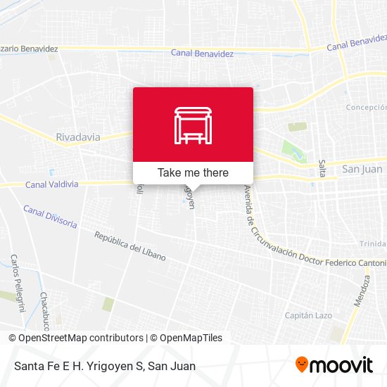 Mapa de Santa Fe E H. Yrigoyen S