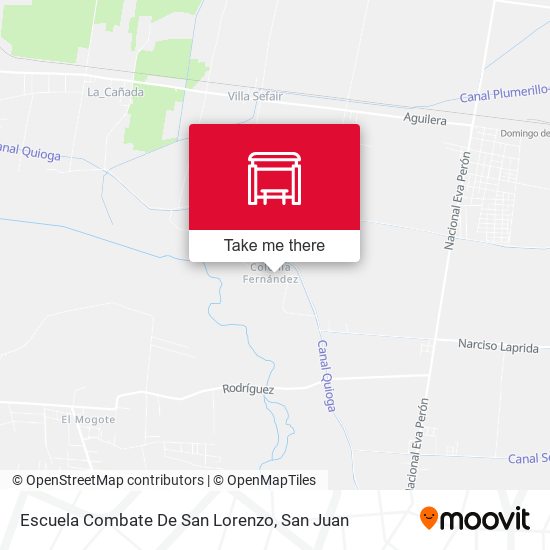 Mapa de Escuela Combate De San Lorenzo