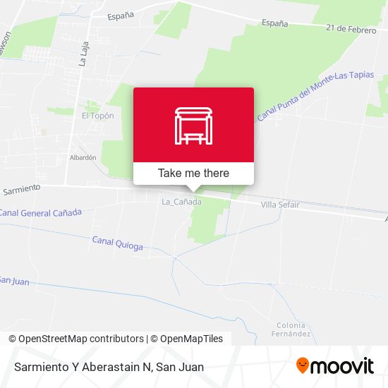Mapa de Sarmiento Y Aberastain N
