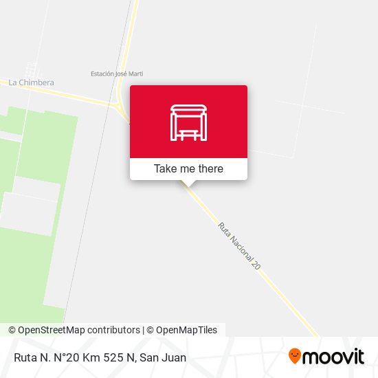 Ruta N. N°20 Km 525 N map