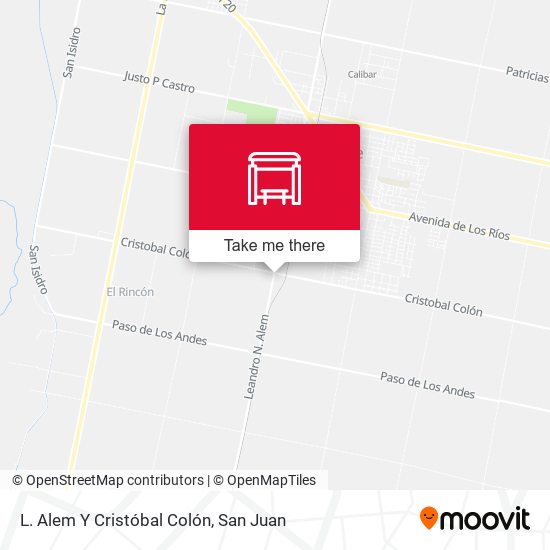 L. Alem Y Cristóbal Colón map