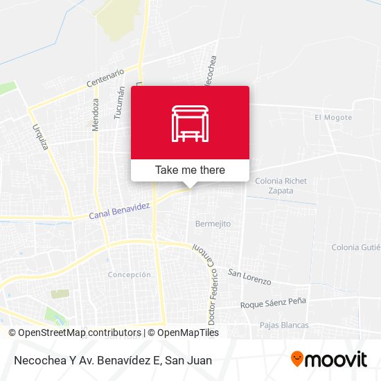 Necochea Y Av. Benavídez E map