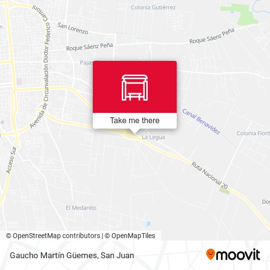 Mapa de Gaucho Martín Güemes