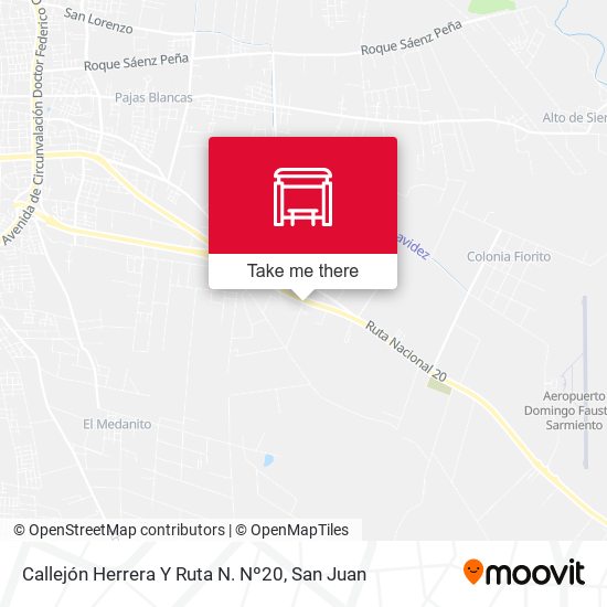 Callejón Herrera Y Ruta N. Nº20 map