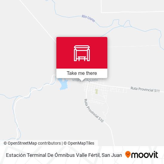 Estación Terminal De Ómnibus Valle Fértil map