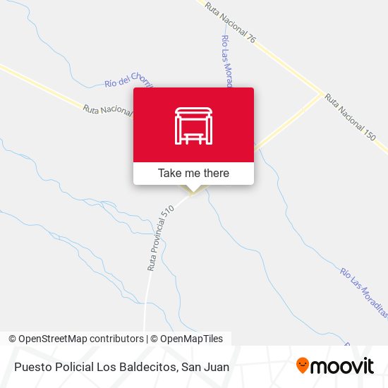 Puesto Policial Los Baldecitos map