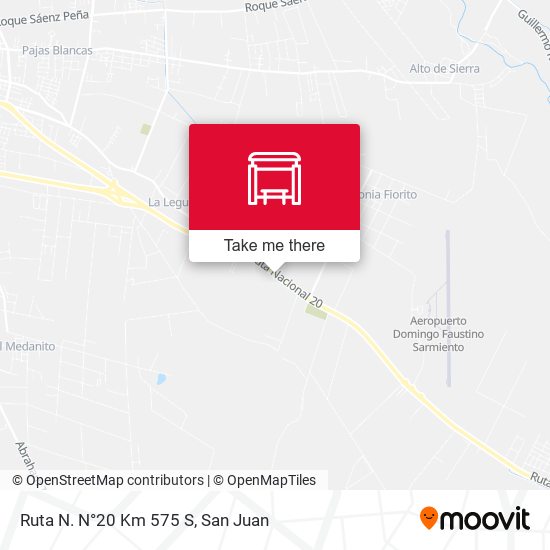 Ruta N. N°20 Km 575 S map