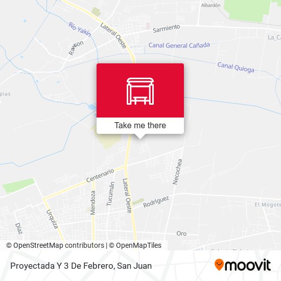 Proyectada Y 3 De Febrero map