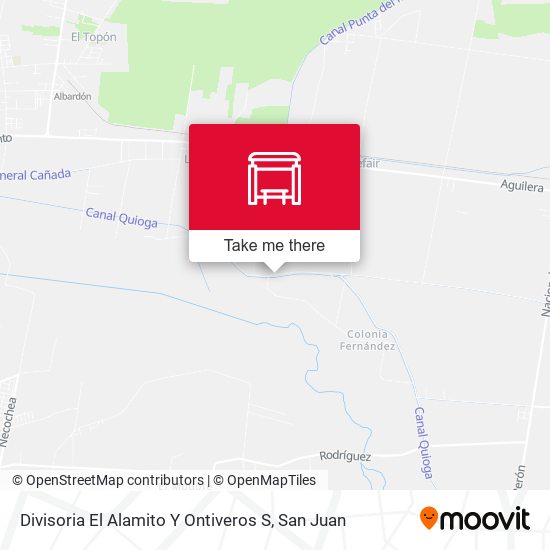 Divisoria El Alamito Y Ontiveros S map