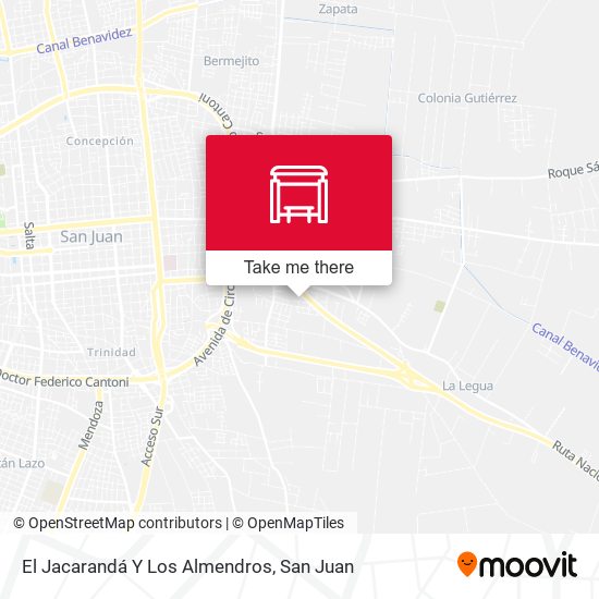 El Jacarandá Y Los Almendros map