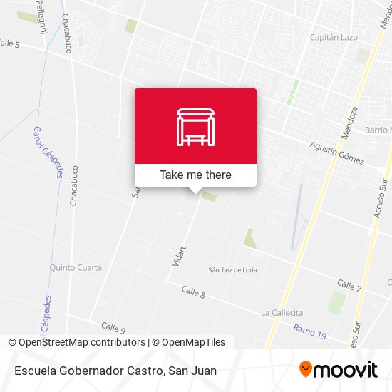 Escuela Gobernador Castro map