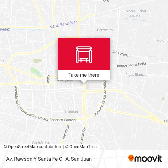 Mapa de Av. Rawson Y Santa Fe O -A