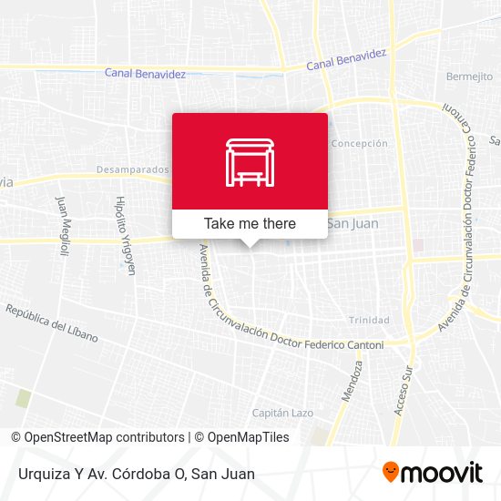 Urquiza Y Av. Córdoba O map
