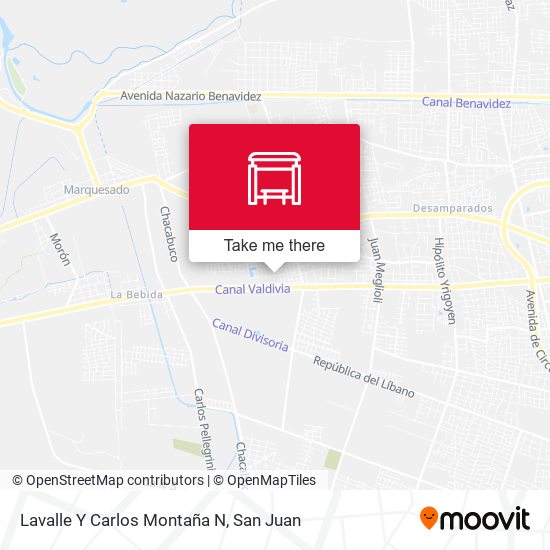 Lavalle Y Carlos Montaña N map