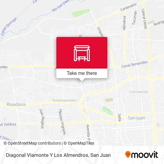 Mapa de Diagonal Viamonte Y Los Almendros