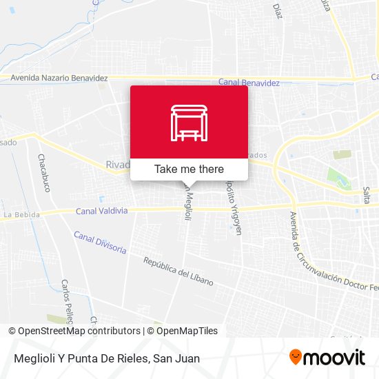 Mapa de Meglioli Y Punta De Rieles