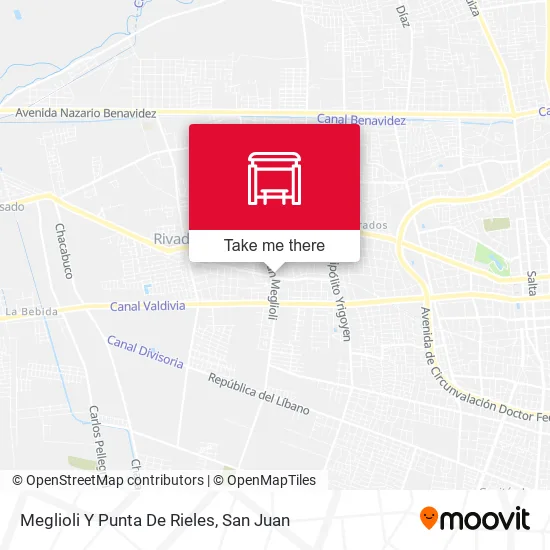Mapa de Meglioli Y Punta De Rieles