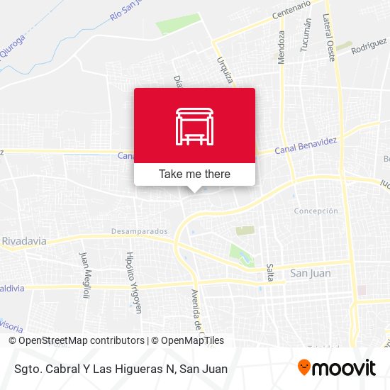 Sgto. Cabral Y Las Higueras N map