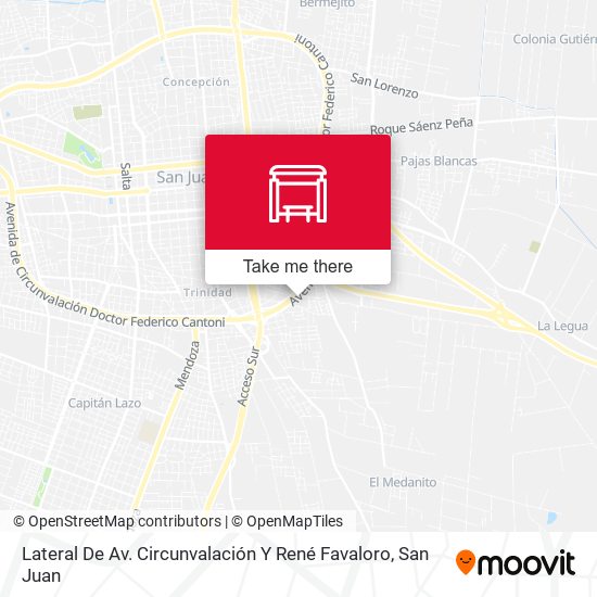 Mapa de Lateral De Av. Circunvalación Y René Favaloro