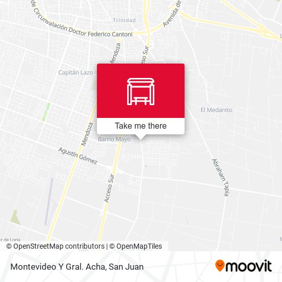 Montevideo Y Gral. Acha map