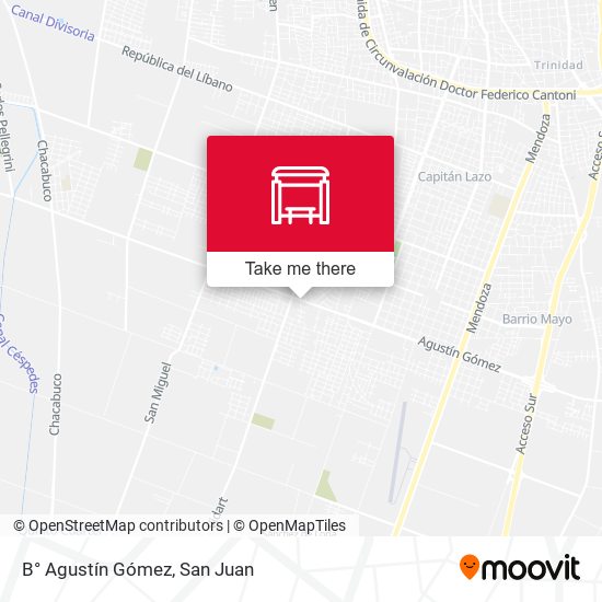 Mapa de B° Agustín Gómez