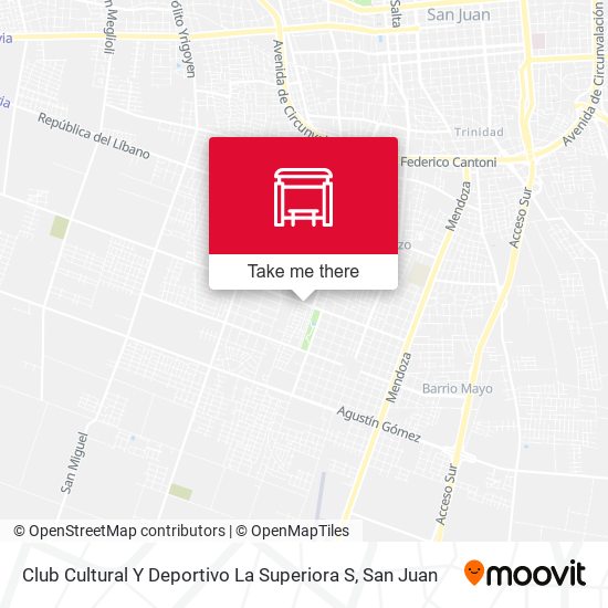 Club Cultural Y Deportivo La Superiora S map