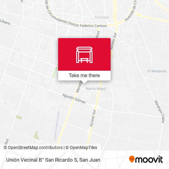 Mapa de Unión Vecinal B° San Ricardo S