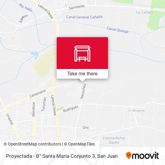 Proyectada - B° Santa María Conjunto 3 map