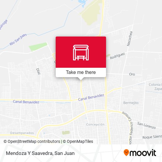Mapa de Mendoza Y Saavedra
