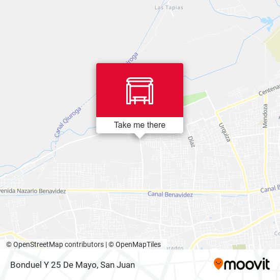 Mapa de Bonduel Y 25 De Mayo