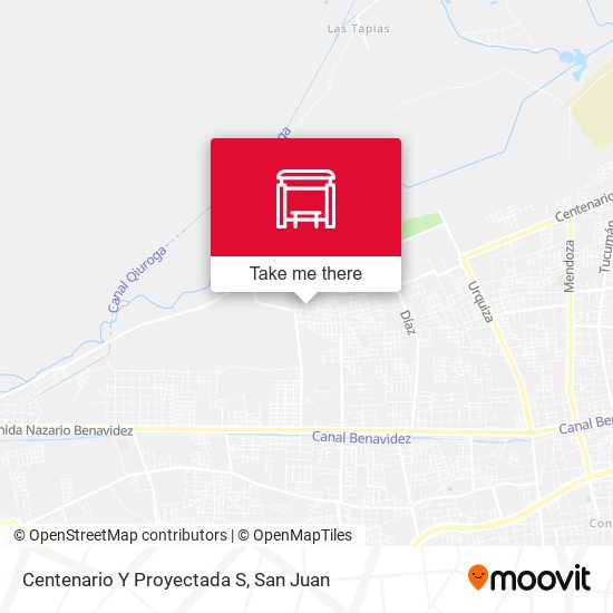Centenario Y Proyectada S map