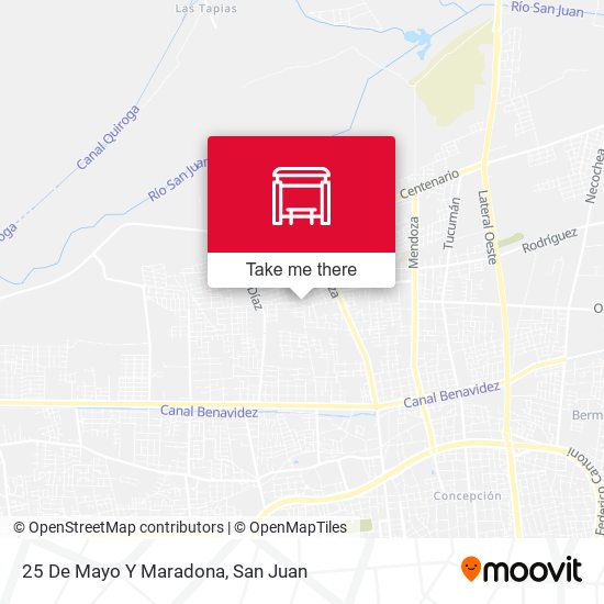 25 De Mayo Y Maradona map