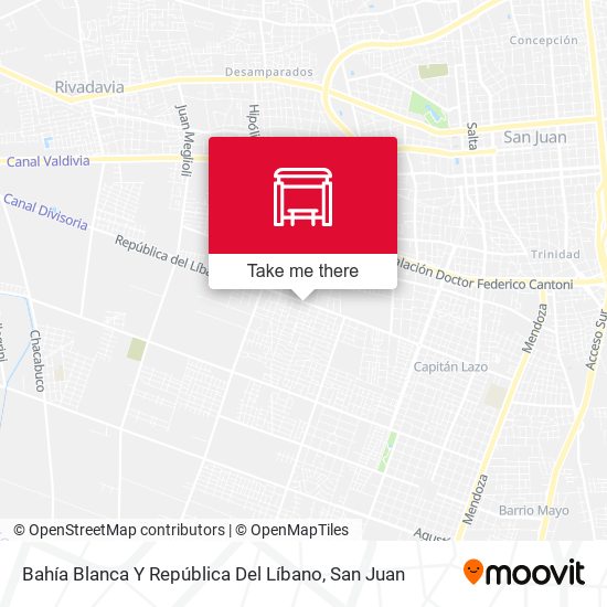 Bahía Blanca Y República Del Líbano map