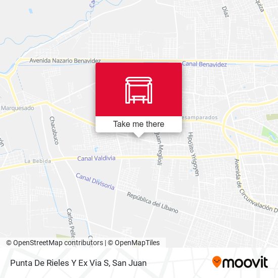 Mapa de Punta De Rieles Y Ex Via S